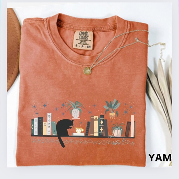 NEW Comfort Colors Cat Mom Plants Graphic Tee  S-3X - Picture 4 of 5